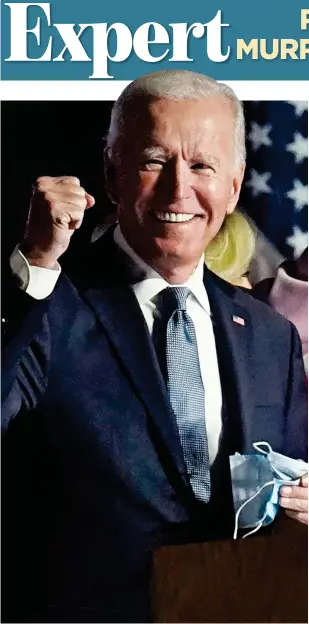  ??  ?? A NEW ERA: Many experts believe President Biden’s administra­tion will usher in policies to boost the US economy to help it recover post-Covid