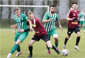  ?? ?? Per Karlsson blev Galtabäcks första målskytt för dagen.