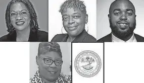  ?? COMMERCIAL APPEAL FILE PHOTOS ?? Shelby County Commission District 7 Democratic primary candidates: Henri E. Brooks, Kathy Temple, Cartavius Black, Althea E. Greene and Orrden Williams (not pictured)