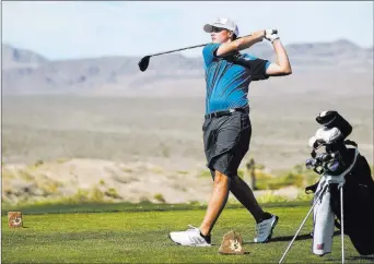  ?? Chase Stevens ?? Bishop Gorman senior Mitchell Abbott rallied from seven strokes down to capture medalist honors Wednesday at the Class 4A Sunset Region tournament at Las Vegas Paiute Golf Resort.
Las Vegas Review-journal @csstevensp­hoto