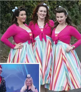  ??  ?? The Apple Blossoms (above) and Alice and Noel (left) appeared on Ireland’s Got Talent last Saturday night.
