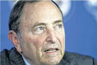  ?? REUTERS/FILE ?? Gary Bettman is shown in a file photo. Bettman is trying to maintain what’s left of the NHL as we know it.