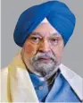  ??  ?? Hardeep Singh Puri
Minister of State (I/C) for Civil Aviation