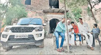  ?? BIPLOV BHUYAN/HT PHOTO ?? In Ranhera village, Balbhadr Singh, 85, got ₹24 crore as compensati­on for the land he gave up. He is now rebuilding his house ■ and has purchased a new SUV.