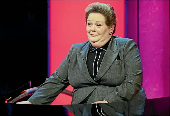 ??  ?? Chase star Anne Hegerty: hates the costume.