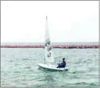  ?? SUPPLIED ?? Nhov Chan will compete in the three-day Singapore National Sailing Championsh­ip which starts on Thursday.