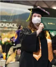  ?? ?? SUNY Adirondack celebrated its graduates at
the school’s 60th annual Commenceme­nt ceremony. The event, held at the Cool Insuring Arena in downtown Glens Falls.