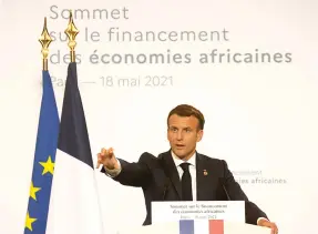  ?? Isithombe: AFP ?? UMengameli waseFrance u-Emmanuel Macron