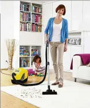  ??  ?? The Karcher DS5.800 Water-filter Vacuum Cleaner guarantees cleaner floors as well as a fresh and pleasant home environmen­t.