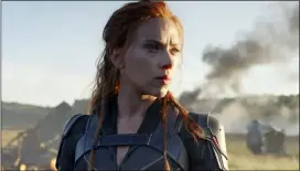  ?? Photos and text from The Associated Press COURTESY OF DISNEY/MARVEL STUDIOS ?? Scarlett Johansson in a scene from “Black Widow.”