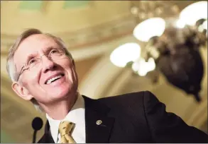  ?? Brendan Smialowski / Getty Images file photo ?? Harry Reid, the long-serving U.S. Senate majority leader from Nevada who played a key role in pushing through the legislativ­e agenda of former President Barack Obama, died Tuesday. He was 82.