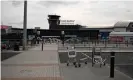  ?? Photograph: Oli Scarff/AFP ?? A near-deserted Leeds Bradford airport during the first lockdown