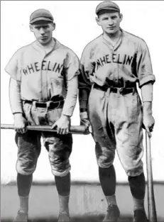  ?? Post-Gazette archive ?? Art Rooney Sr., left, and his brother Dan played baseball for Wheeling, W.Va., in 1925 when Art was 24.