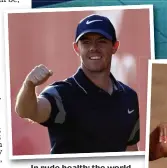  ??  ?? In rude health: the theworld world No 3 (above) dismissed talk that he risks repeating the mistakes made by Tiger Woods (right)