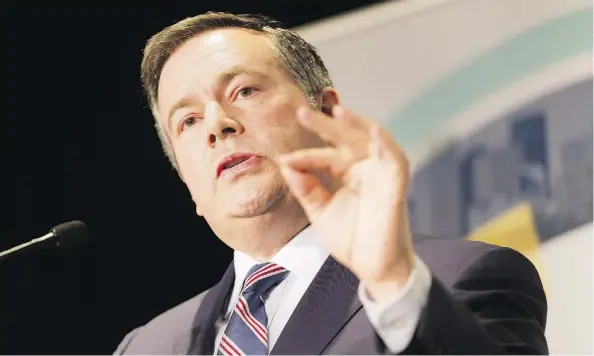  ?? GREG SOUTHAM ?? UCP Leader Jason Kenney, speaking to the Edmonton Chamber of Commerce on Wednesday, has condemned John Carpay’s remarks.
