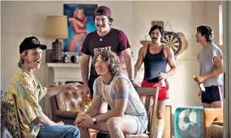  ??  ?? Party like it’s 1980: Richard Linklater’s ‘spritual sequel’ to his earlier Dazed and Confused