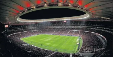  ??  ?? EL WANDA METROPOLIT­ANO. El nuevo estadio del Atlético se estrenó el pasado sábado.