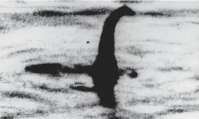  ?? THE ASSOCIATED PRESS FILES ?? A shadowy image from 1934 that some believed was Scotland’s Loch Ness monster.