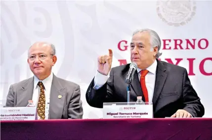  ?? /DANIEL GALEANA ?? El titular de Sectur dijo que esa dependenci­a asumirá la promoción de México