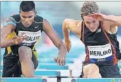  ?? GETTY IMAGES ?? India’s Siddhanth Thingalaya (left) will compete in the 60m hurdles at the World Indoor Championsh­ips in Birmingham.