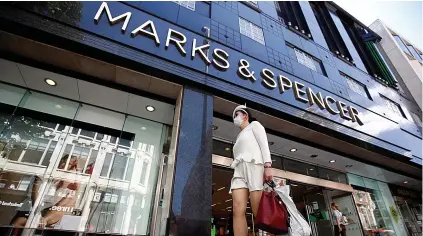  ??  ?? Marks & Spencer says the pandemic has forced them to make three years’ worth of cuts and closures in one