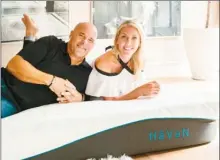  ??  ?? HGTV stars Bryan and Sarah Baeumler are brand ambassador­s for Kelowna-based Haven Mattress.