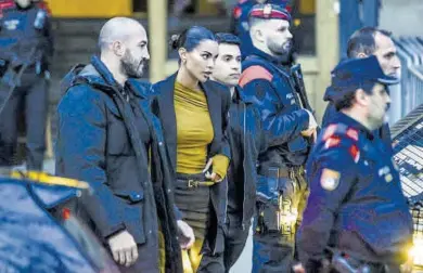  ?? Jordi Otix ?? Joana Sanz, mujer de Dani Alves, en el segundo día del juicio.