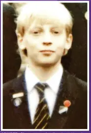  ??  ?? ABUSED: Simon as a schoolboy in 1987 and, below, Keble’s deputy headmaster Peter Wells