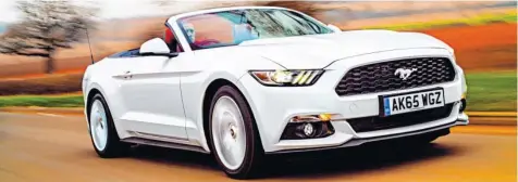  ?? Foto: Ford ?? Vorsicht, wild! Der Ford Mustang als Cabrio.