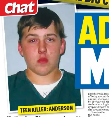 ??  ?? TEEN KILLER: ANDERSON