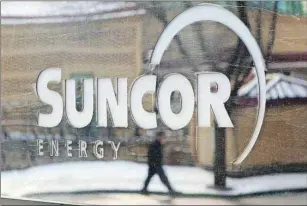  ?? CP PHOTO ?? A Suncor Energy logo is seen in this file photo.