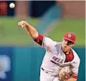  ?? [PHOTO BY BRYAN TERRY, THE OKLAHOMAN] ?? Oklahoma sophomore pitcher Nathan Wiles has taken a big step forward since Big 12 play began. Wiles had taken on the Sunday starter role.