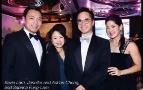  ?? Kevin Lam, Jennifer and Adrian Cheng, and Sabrina Fung-lam ??