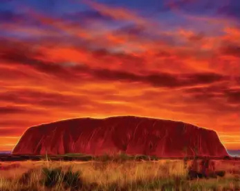  ??  ?? “Ayers Rock” Sublimatio­n Print With Acrylic Overlay,
36” X 30”