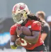  ?? San Francisco 49ers ?? Niners rookie running back JaMycal Hasty was undrafted out of Baylor.