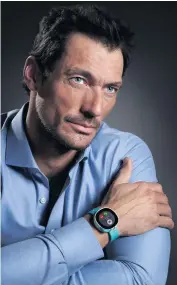  ??  ?? New outlook: David Gandy, who is promoting Vodafone’s smart kids watch, Neo