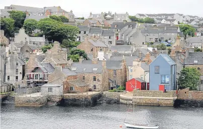  ??  ?? Stromness on Orkney. People on the islands are judged to have the best quality of life in the country.