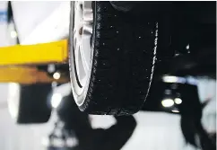  ?? — GETTY IMAGES FILES ?? A set of winter wheels and tires can substantia­lly prolong the life of your summer setup by limiting exposure to salt and temperatur­e extremes.