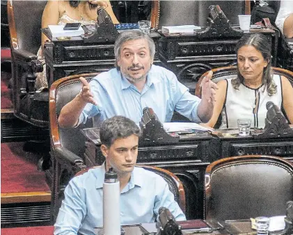  ?? EMMANUEL FERNÁNDEZ. ?? Diputado. Máximo Kirchner perdió peso en el Congreso entre sus propios aliados.
