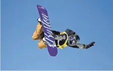  ?? MANUEL LOPEZ, EPA ?? The USA’s Chloe Kim, competing in Switzerlan­d last month, often soars more than 12 feet out of the 22-foot halfpipe.