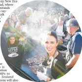  ??  ?? Jacinda Ardern adds some prime ministeria­l muscle to the barbecue at Waitangi Day 2018.