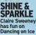  ?? ?? SHINE & SPARKLE Claire Sweeney has fun on Dancing on Ice