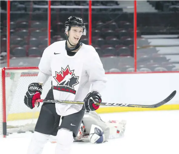  ?? — JEAN LEVAC ?? Thomas Chabot will be looked upon to lead the way on Canada’s blue-line as the only returning D-man on the under-20 roster.
