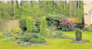  ??  ?? Pictured is the garden of John and Karen Watson, of Lilleshall Way.