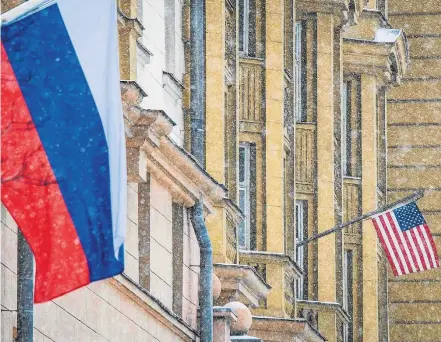  ?? MLADEN ANTONOV/AFP ?? Expulsões. Embaixada dos EUA em Moscou: envenename­nto de ex-espião causou crise entre Rússia e países ocidentais