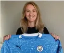  ??  ?? Sam Mewis, who has signed for Manchester City, has scored 18 goals in 67 games for the USA national team. Photograph: Manchester City