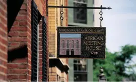  ?? PHoto courtesy oF tHe museum oF aFricaN americaN History ?? BIG MONTH: The Museum of African American History on Beacon Hill has a slate of events this month to mark Black History Month.