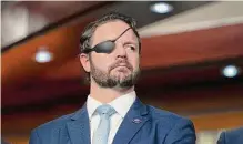  ?? Jacquelyn Martin, Stf/associated Press file photo ?? “Why wouldn’t you just write a check?” asked U.S. Rep. Dan Crenshaw, R-harris County.