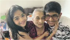  ?? Dr Vijaya Bopardikar ?? Susheela Pathak, 102, with two of her great-grandchild­ren, Tarini and Tej