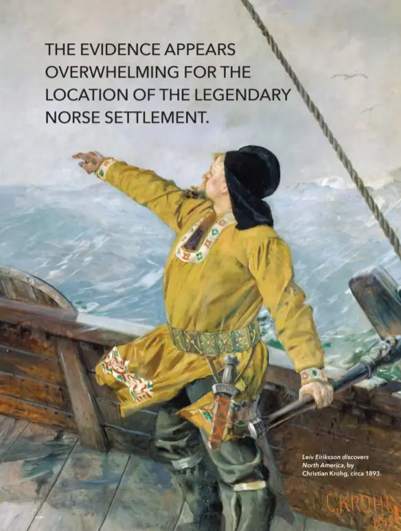  ??  ?? ALAMY Leiv Eiriksson discovers North America, by Christian Krohg, circa 1893.